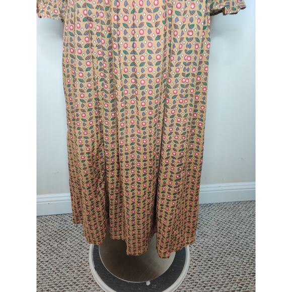 April Cornell Safflower Embroidered Maxi Dress Pockets Prairie Cottage - XXS - Picture 8 of 16